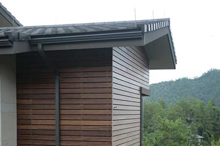 dassoXTR fused bamboo siding used on the villa exterior