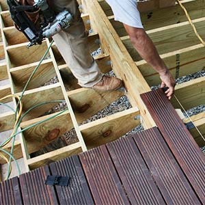 building a bamboo deck